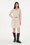 Women's Sand Striped Mini Size Woven Dress 50297375-Vr085 - 3
