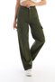 Girl's 100% Cotton Cargo Pocket Wide Leg School Pants - 4