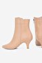 Women's Nude Genuine Leather Number 35-41 Thin Heel Sheated Toe Boots & Booties - 4