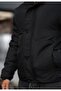 Men's Hooded Coat with Pocket Detail - 4