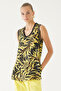 Viscose Leaf Patterned Comfortable Blouse - 4