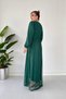 Pointed tulle dress emerald - 3