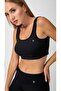 Thick Strap Crop Top Black - 2