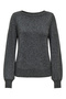Jdyrue Glitter L/S Boat Pullove Knt Noos 15330648   Dark Gray Melange - 2
