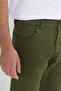 Slim Fit Slim Fit Regular Waist Narrow Leg Texas Men's Khaki Stretch Trousers - 5