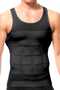 Men's Body Shaping Chest and Belly Lifting Firming Breathable Athlete Corset 6 Pieces - 2