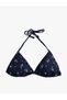 Triangle Bikini Top with Shawl Pattern