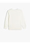 Girl's Sweatshirt Ecru 5Wkg10340Ak - 2