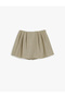 Shorts Skirt Pleated Elastic Waist