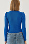 Women's Cobalt blue Princess Sleeve Ribbed Blouse 2111 60351109 - 3