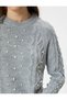 Knitwear Sweater Pearl Detailed Hair Knitting Textured Long Sleeve Crew Neck - 5