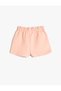 Basic Shorts with Elastic Waist and Embroidery Detail Cotton - 2