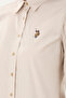 Women's Light Khaki Long Sleeve Basic Shirt 50295710 -Vr183 - 7