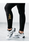 Sports Fitness Pilates Yoga Black Leggings - 2