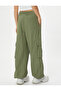Parachute Pants with Cargo Pocket Standard Waist Jogger Elastic Leg - 4