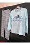 Seasonal, 100% Cotton Long-Sleeved Pajama Set - 4