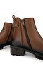 Women's Genuine Leather Tan Casual Boots - 4