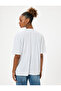 Oversize T-Shirt Printed Short Sleeve Crew Neck Cotton - 4
