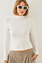 Women's White Basic Blouse 2069 60351133 - 5