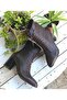 N130 Genuine Leather Women's Classic Heeled Boots with Laces and Zipper - 5