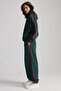 Possıbılıty Women's Embroidered Printed Hooded Green Sweatshirt - 6