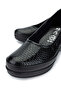 Women's Genuine Leather Black Casual Shoes - 4