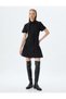 Shirt Dress Mini Buttoned Pleated Short Sleeve Slim Fit - 3