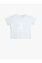 T-Shirt Short Sleeve Crew Neck Seahorse Printed Cotton
