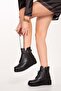 Women's Genuine Leather Wedge Heeled Lightweight Boots Ast.8525 - 4