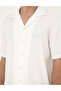 Beyaz Regular Fit Örme Gömlek 50286124-VR013 - 7