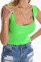 U-Neck Standard Size Basic Summer Knitwear Blouse - 5