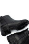 Women's Genuine Leather Black Floater Casual Boots - 5