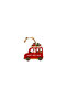 Christmas Tree Ornament Wooden Figures 3 Pieces - 2
