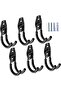 Set of 6 Oval Curved Garage Hook Hangers, Garage Warehouse Organizing Heavy Garage Hooks