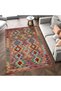 Melisa Collection Orange Themed Multicolored Patterned Woven Base Modern Decorative Carpet Melisa23 - 3