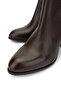 Women's Vegan Brown Heeled Boots - 3