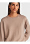 10633 Crew Neck Basic Knitwear Sweater-Dark Mink - 4