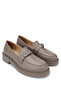 Women's Genuine Leather Mink Loafer Shoes - 2