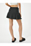 Polka Dot Mini Shorts Skirt Belt Detailed Comfortable Fit - 4