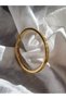 Women's Steel Handcuff Bracelet with Roman Pattern, Gold and Silver Color Options, 316L Non-Tarnish Wristband. - 4
