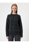 Knitwear Sweater Crew Neck Pearl Detailed Knitted Textured Long Sleeve - 3