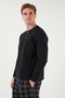 Men's Pajama Set - Plaid, Cotton, Regular Fit, Long Sleeve 60961005 - 5