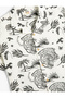 Shirt Tiger Printed Floral Short Sleeve Pocket Cotton - 3