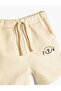 Linen Shorts with Pockets and Tie Waist with Embroidery Detail - 3