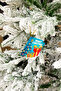 New Year's Greeting Card Mini Size 5X7 cm Glitter Embossed Can Be Hung on the Tree 8 Gift Note Cards - 3
