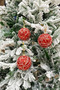 New Year Tree Ball Luxury Random Striped Glitter 3 Pieces 8 cm - 2