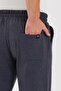 Black-anthracite Back Pocket Label Detailed Straight Leg Men's Cotton 2-Piece Sweatpants Pack - 4