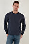 Striped Cotton Crew Neck Sweat Men's Sweat 5905241