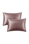 Organic Cotton Satin Plum 2-Piece Pillowcase 50X70 cm