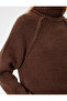High-Necked Sweater with Stitching Details, Raglan Sleeves, Soft Texture - 6